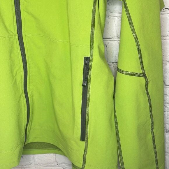 Eddie Bauer Women’s Neon Green and Gray Lightweight size Medium - Picture 2 of 6